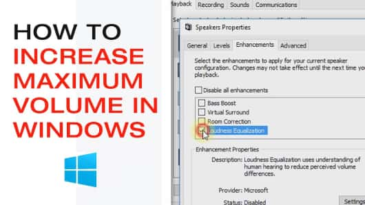 Increase Maximum Volume in windows