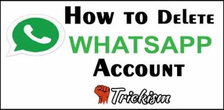 How to Delete Whatsapp Account
