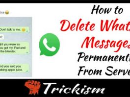 Delete Whatsapp Messages Permanently From Server