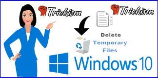 How to delete temporary files in windows 10