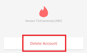 how to delete tinder profile