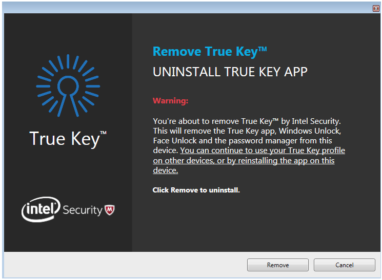 intel security true key
