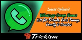 Whatsapp Group Names