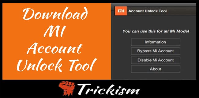Download Xiaomi MI Unlock Tool - Remove mi cloud / FRP / User lock