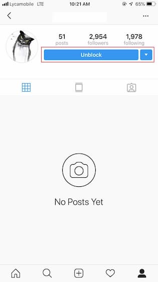 unblock someone on instagram