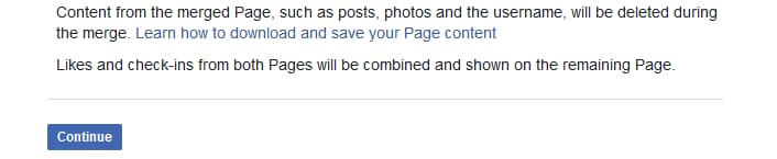 Steps to Merge Duplicate Facebook Pages
