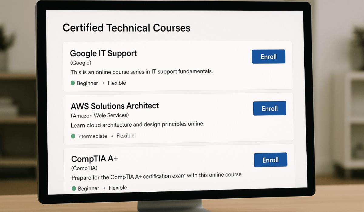 Top Certified Technical Courses That Offer Job-Ready Certifications - How to Apply Online